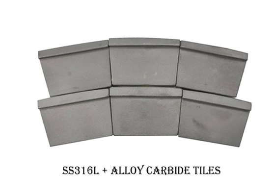 OEM K20 Decanter Centrifuge Wear Parts Tungsten Carbide Tiles