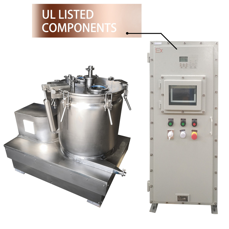 Stainless Steel Basket Centrifuge Chinese Cannabis / CBD / Hemp Oil Extraction / Ethanol Extraction