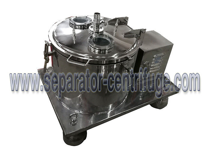UL Listed Motor PLC Disc Centrifuge For Hemp CBD Oil Extraction With Jacket