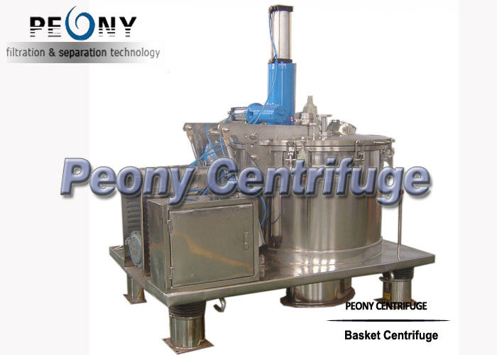 Automatic Scraper Bottom Discharge Pharmaceutical Centrifuge / Perforated Basket Centrifuge