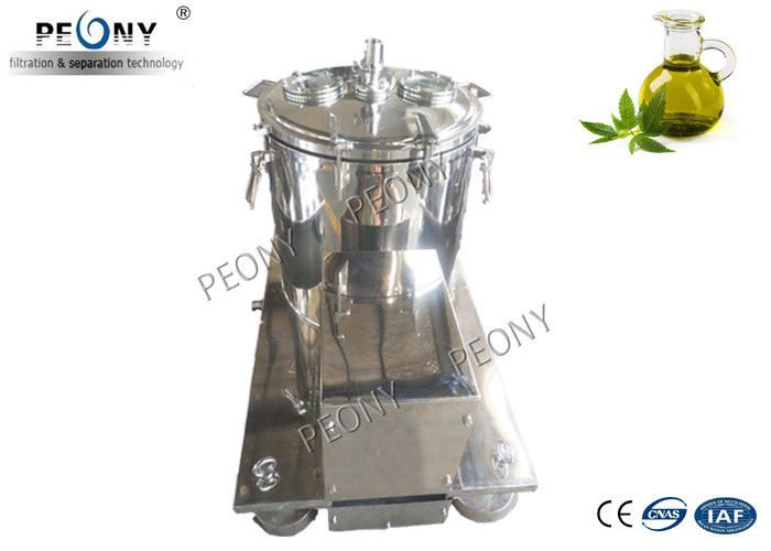 Manual Top Discharge Vertical Basket Centrifuge Hemp Oil Extraction Machine