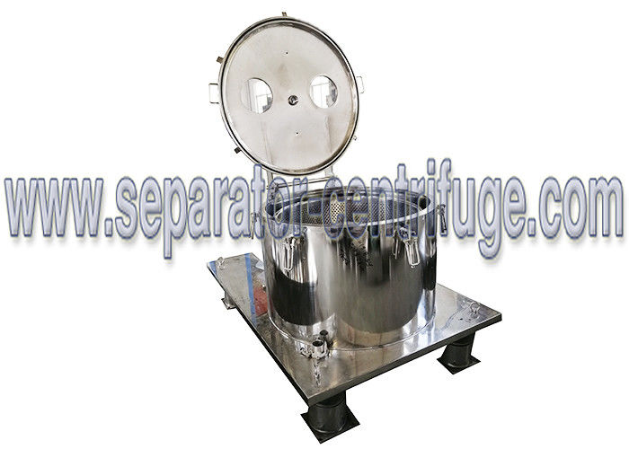 Flooded Biomass Vertical Basket Centrifuge With Cold Solvent For CBD Oil Extraction