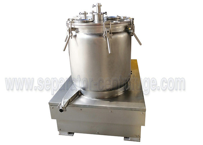 Batch Type Vertical Basket Centrifuge / Cold Ethanol Cannabiss Oil Extraction Machine