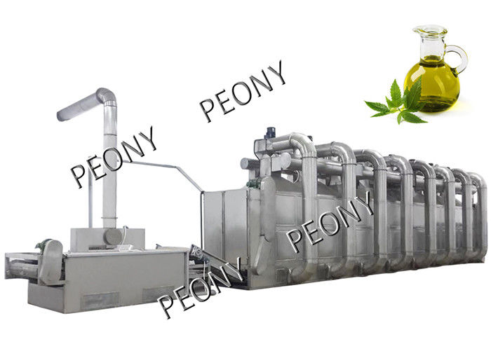 Durable Industrial Conveyor Belt Dryer Machine  Continuous Tunnel Dryer For Hemp Leaves