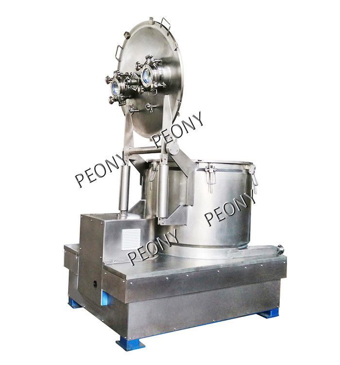 SS304 Ethanol Cbd Oil Separator Basket Centrifuge Top Discharging