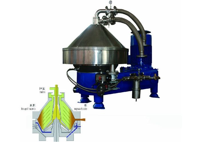 Continuous Disc Centrifuge Separator Vegetable Oil For Crude Oil  20kw