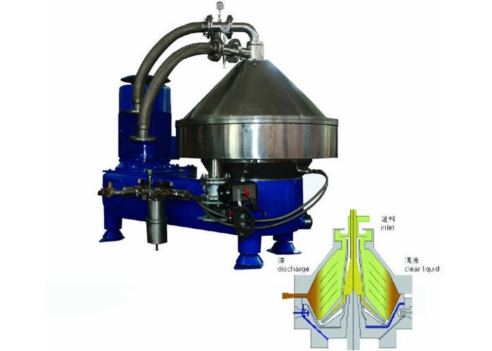 Nozzle Discharge Centrifugal Separator , Yeast Disc Centrifuge Self Cleaning