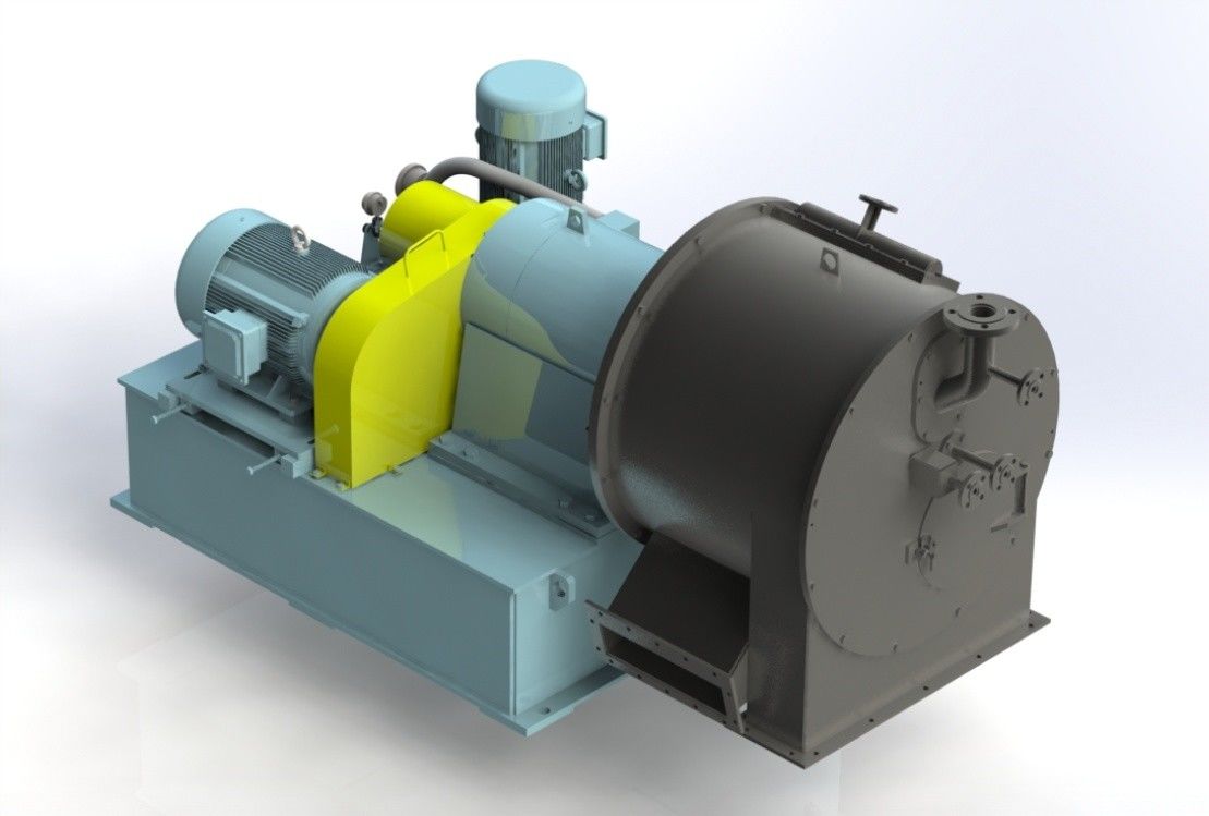 Two Stage Horizontal Continuous Pusher Centrifuge for Snow Salt