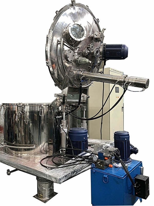 Automatic Scraper Bottom Discharge Pharmaceutical Centrifuge / Perforated Basket Centrifuge
