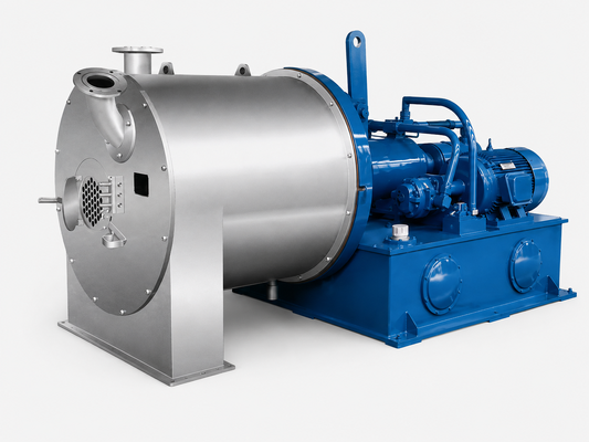 Low-Cake-Moisture Pusher Centrifuge for Soda Ash Dewatering