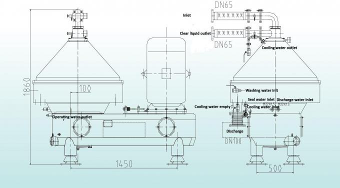 Advanced Structure 50000LPH Large Capacity Disc Stack Centrifuges for ...