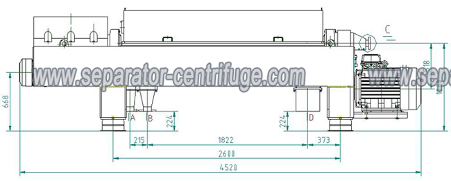 3 Phase Liquid Solid Separation Decanter Centrifuge , Centrifugal Machine