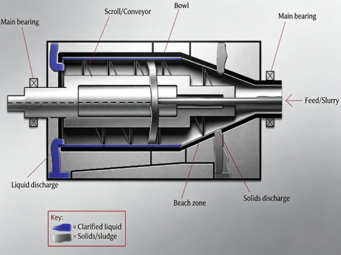 How Does a Decanter Centrifuge Work? Principle, Structure, and 2-Phase ...